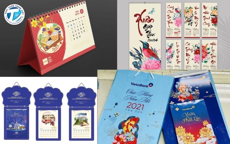 Các loại lịch Tết phổ biến hiện nay